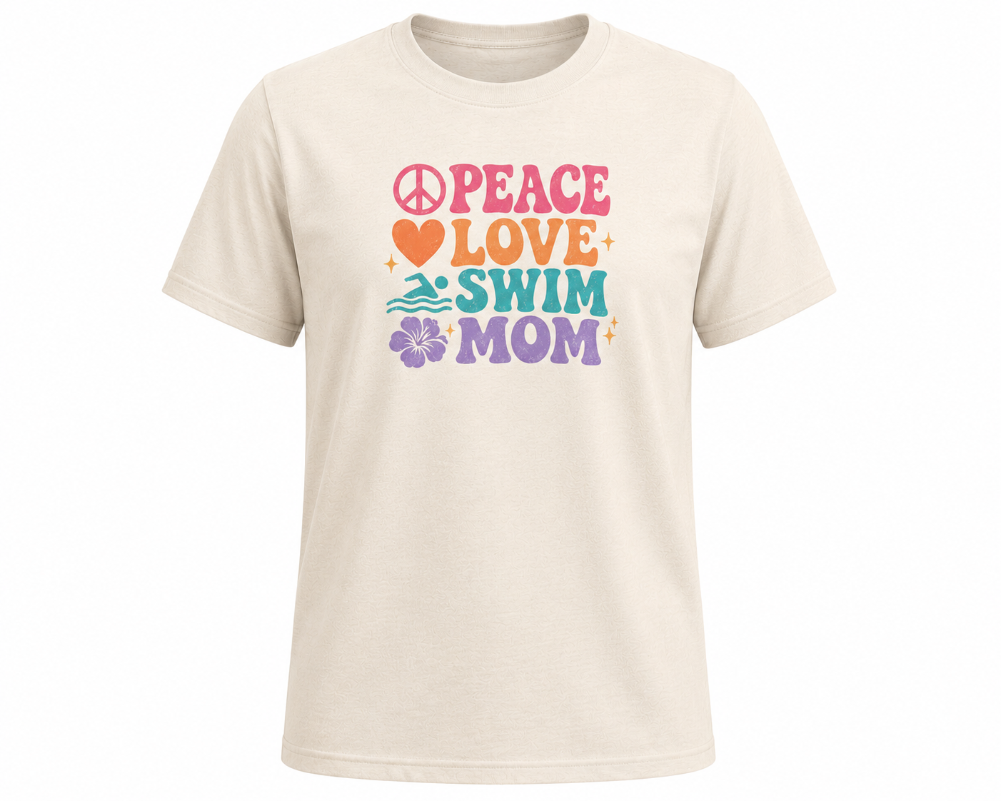 Peace Love Swim Mom T-Shirt