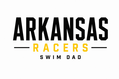Arkansas Racers Swim Dad - Black/Yellow