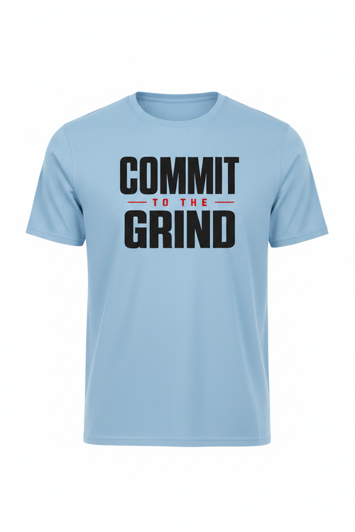 Commit to the Grind Light Blue Tee