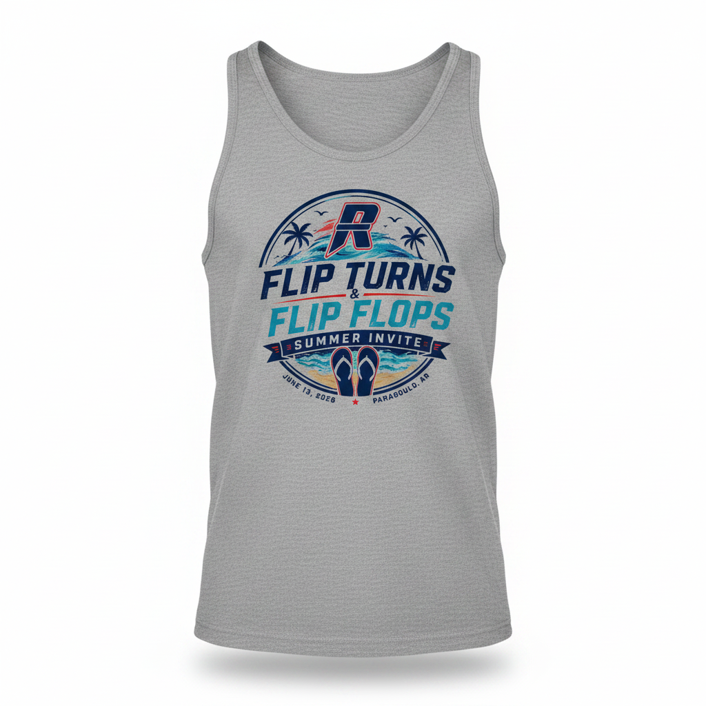 Flip Turns Tank Ghost Mannequin - Sport Gray