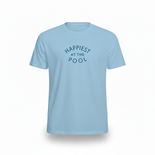 Happiest at the Pool - Light Blue