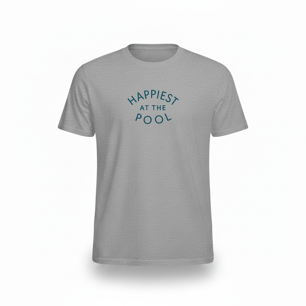 Happiest at the Pool - Sport Gray
