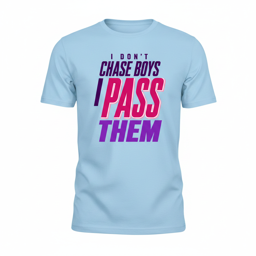 I Don't Chase Boys - Light Blue