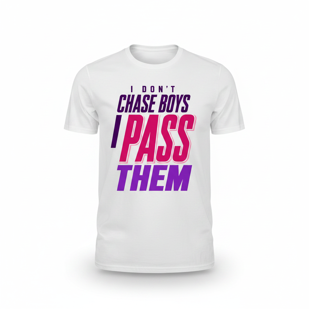 I Don't Chase Boys - White