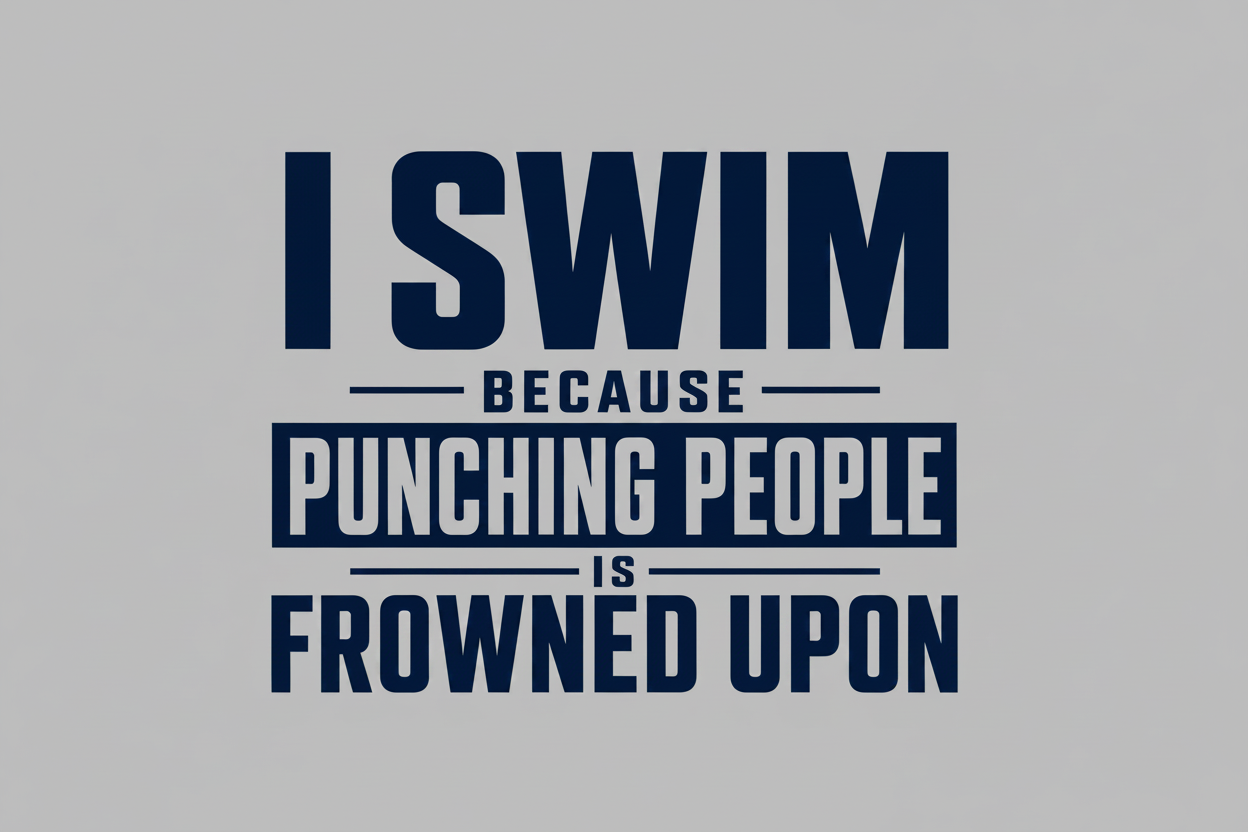 I Swim Because Punching People Is Frowned Upon
