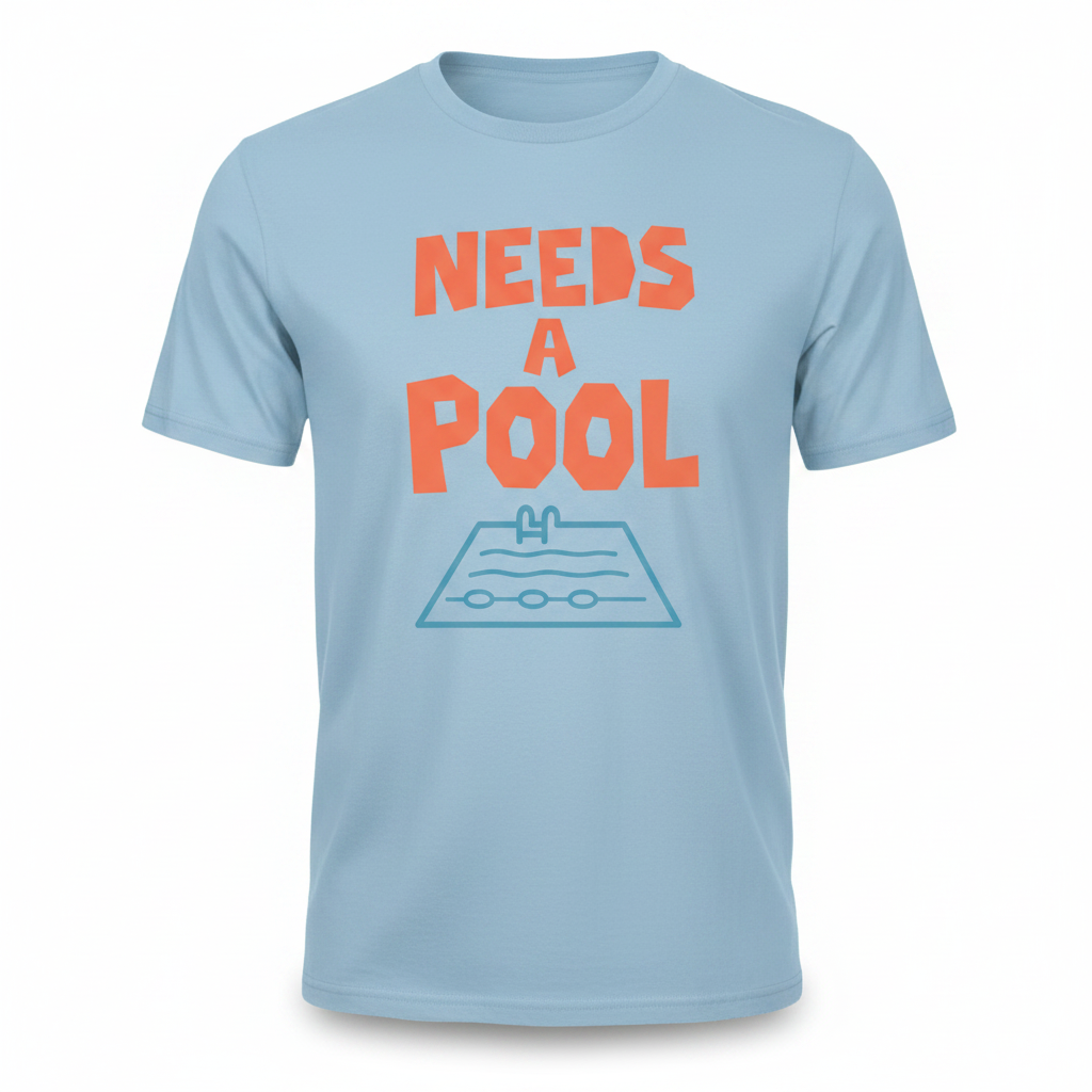 Needs a Pool - Light Blue