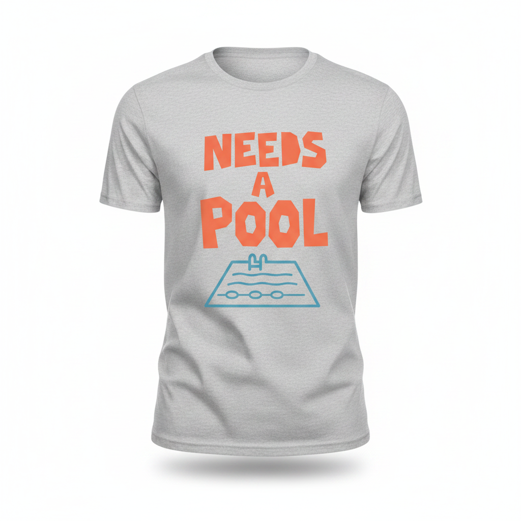 Needs a Pool - Light Heather Gray