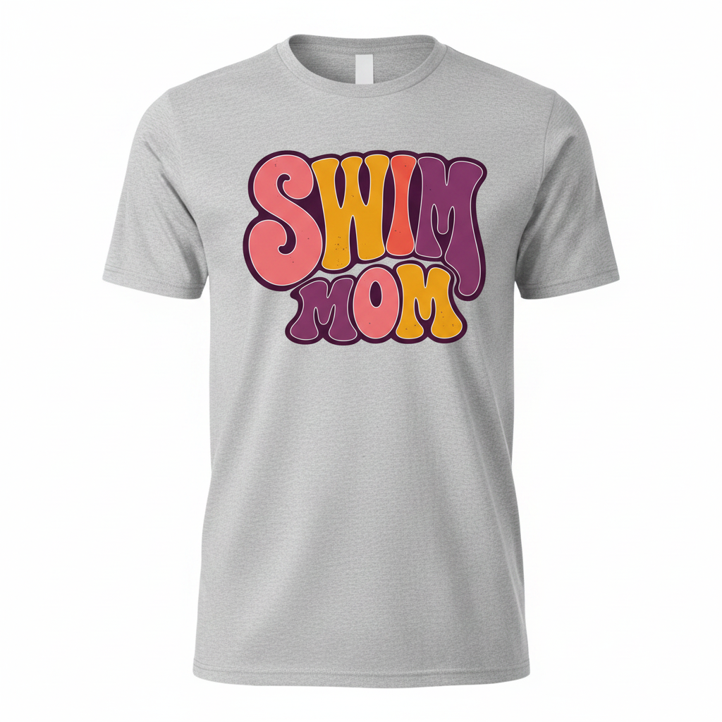 Swim Mom - Heather Gray