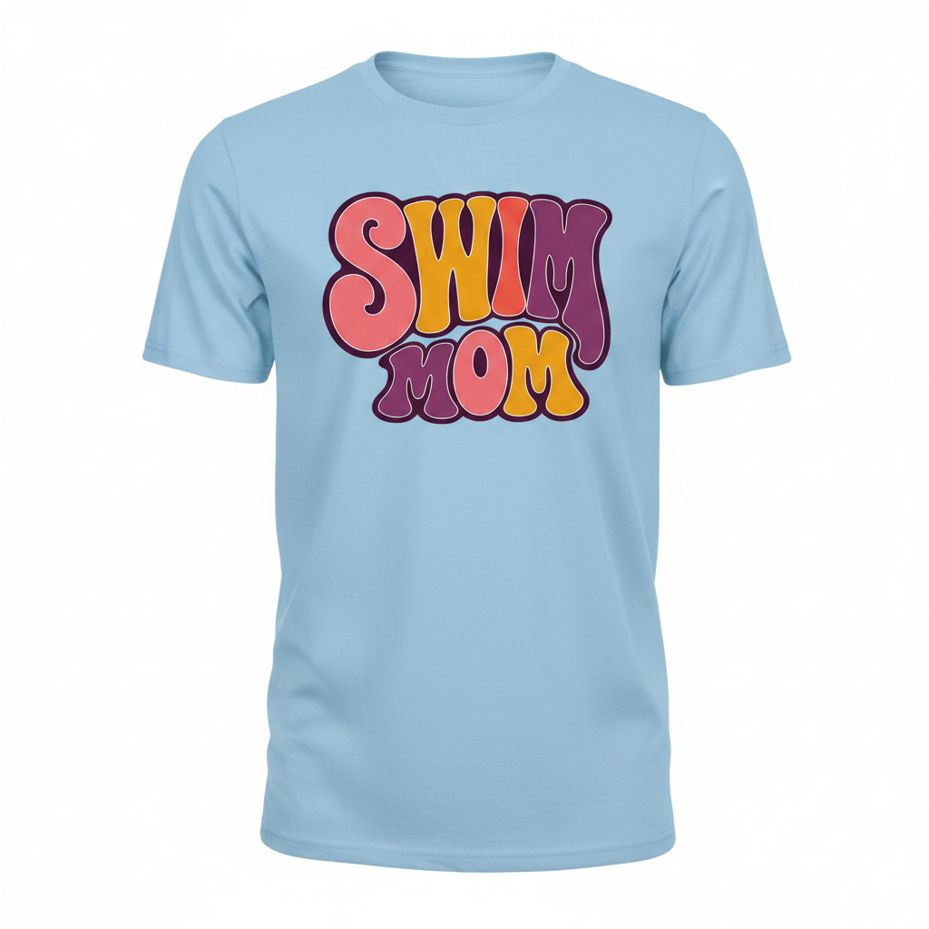 Swim Mom in Maroon