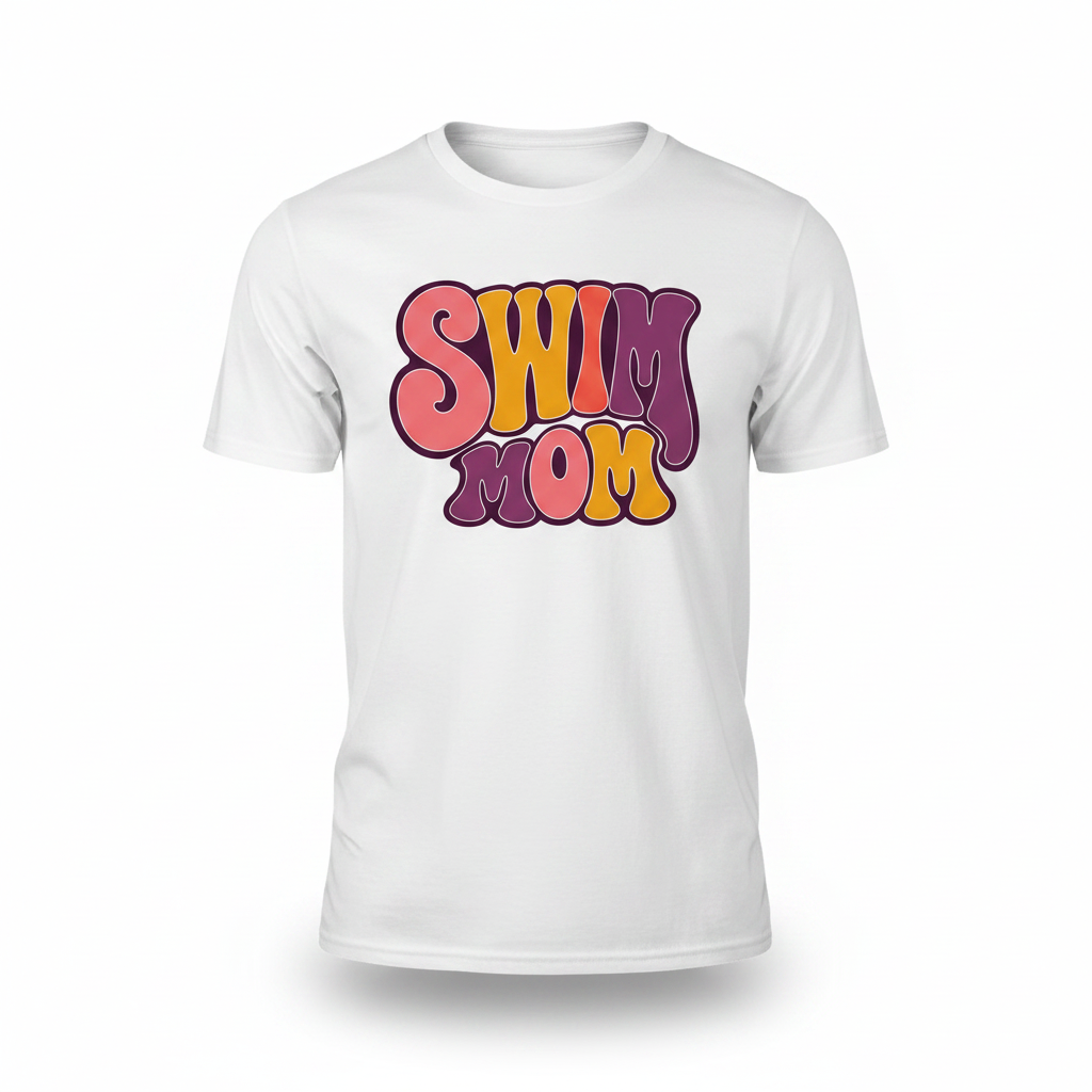 Swim Mom in Maroon