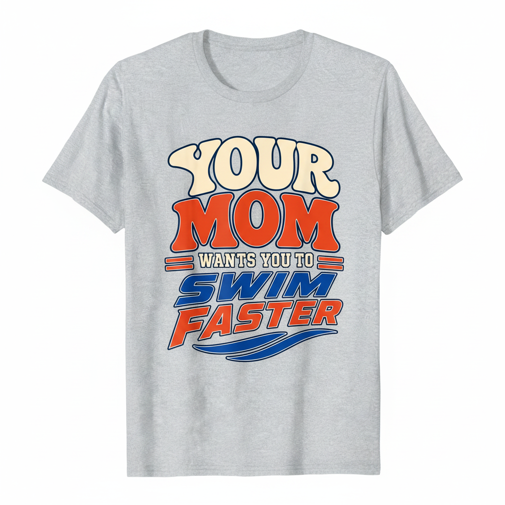 Your Mom Retro - Light Gray